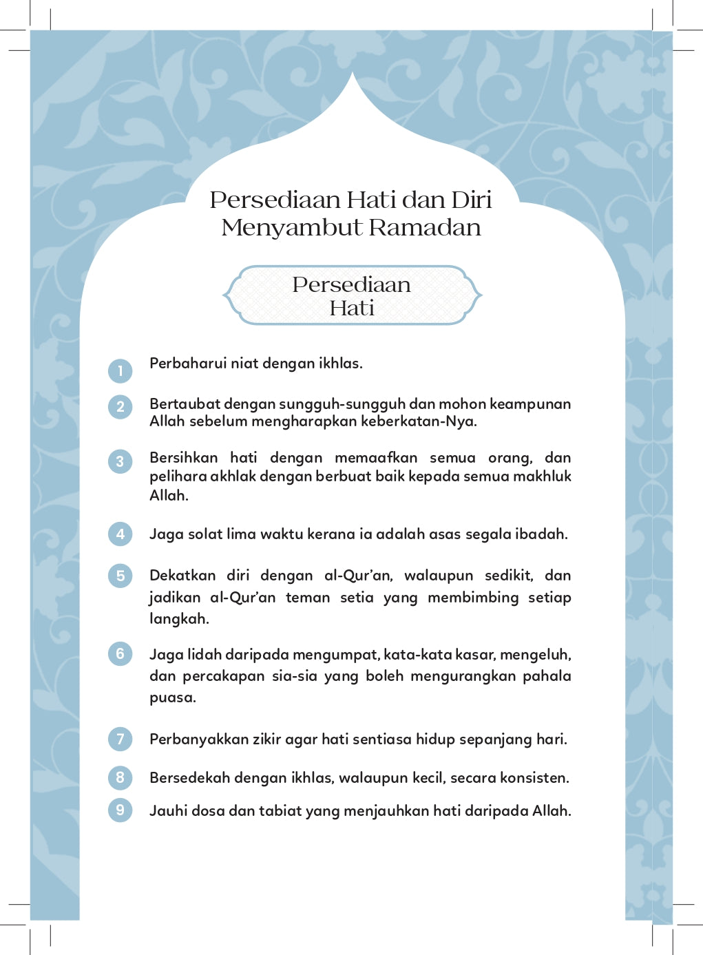 Jejak Ramadhan: Menuju Syurga Hakiki