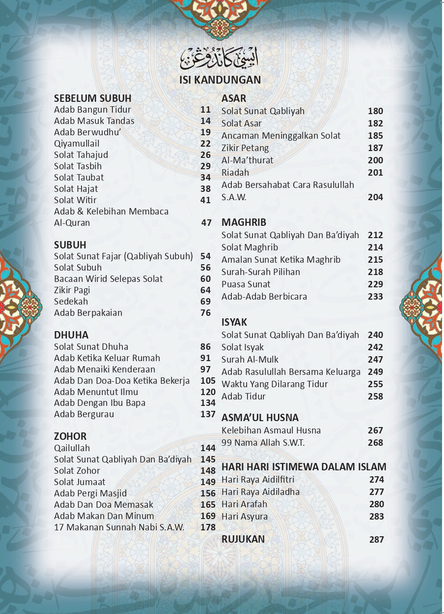 Teman Harian: Ibadah Sunnah Rasulullah S.A.W.